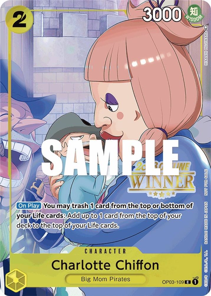 Charlotte Chiffon [Offline Winner] OP03-109 One Piece Card Game