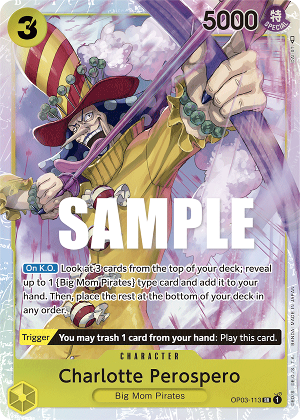 Charlotte Perospero [Alternate Art] JP OP03-113 One Piece Card Game
