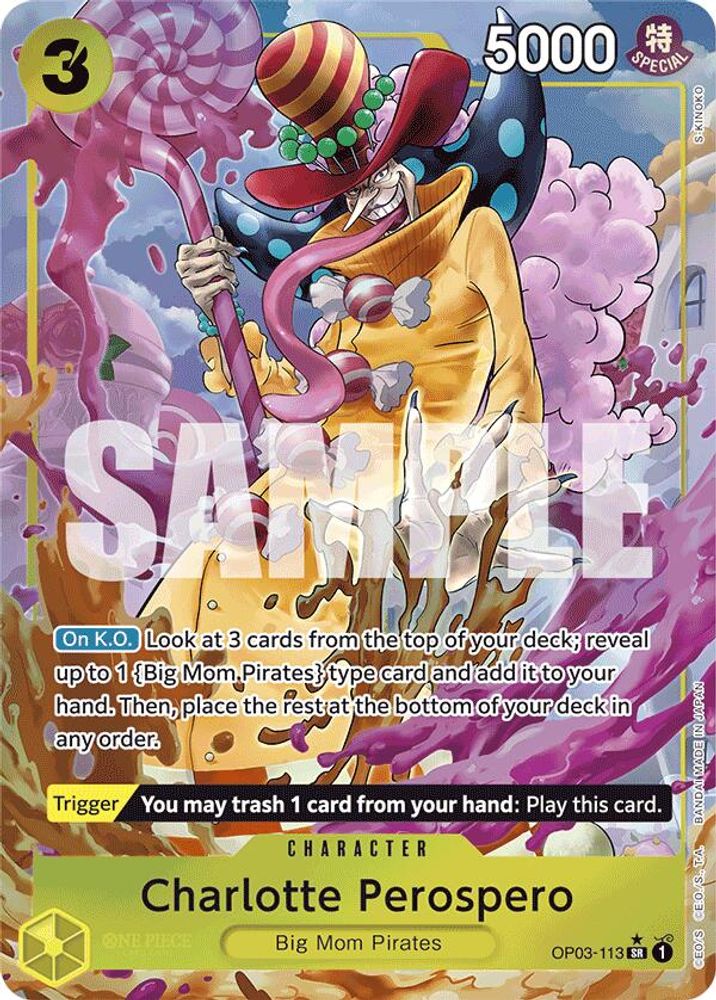 Charlotte Perospero [Alternate Art PRB01] OP03-113 One Piece Card Game