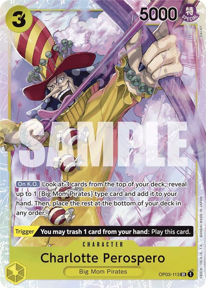 Charlotte Perospero [PRB01 Foil] OP03-113 One Piece Card Game
