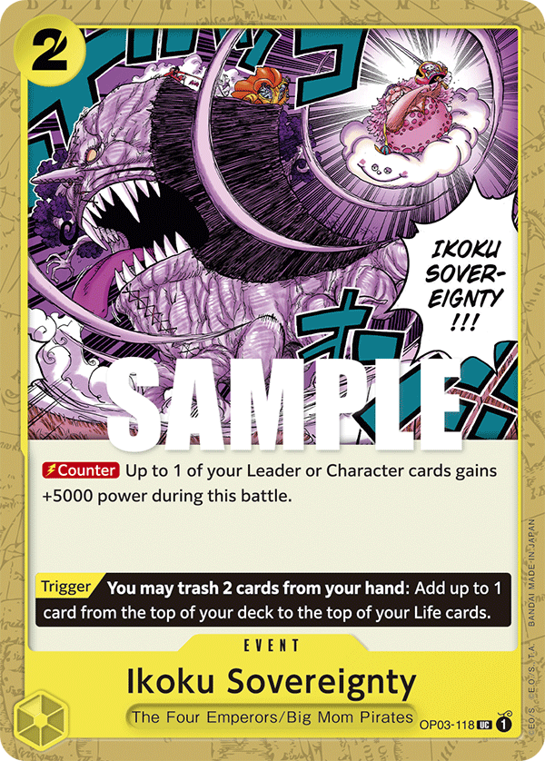 Ikoku Sovereignty OP03-118 One Piece Card Game