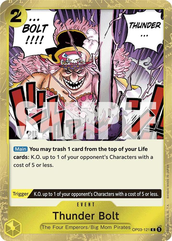 Thunder Bolt [Jolly Roger Foil PRB01] OP03-121 One Piece Card Game