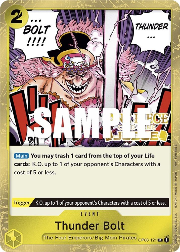 Thunder Bolt [Judge] OP03-121 One Piece Card Game