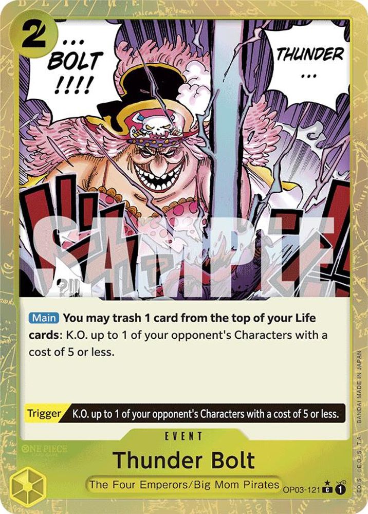 Thunder Bolt [Textured Foil PRB01] OP03-121 One Piece Card Game