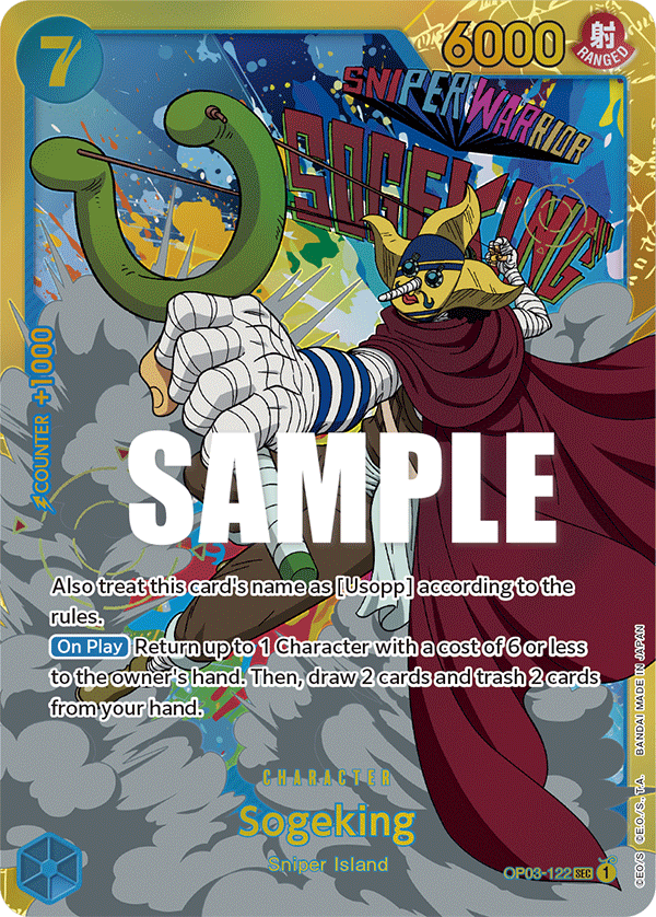 Sogeking OP03-122 One Piece Card Game