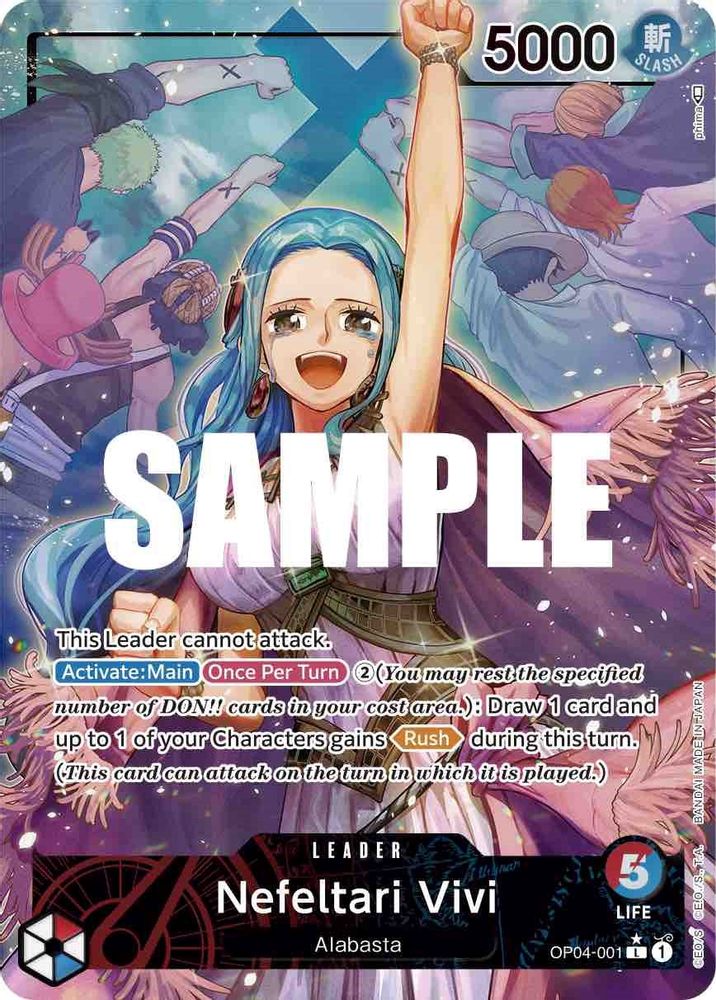 Nefeltari Vivi [Alternate Art] OP04-001 One Piece Card Game