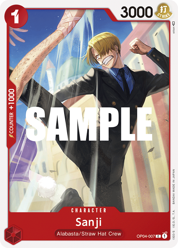 Sanji OP04-007 One Piece Card Game
