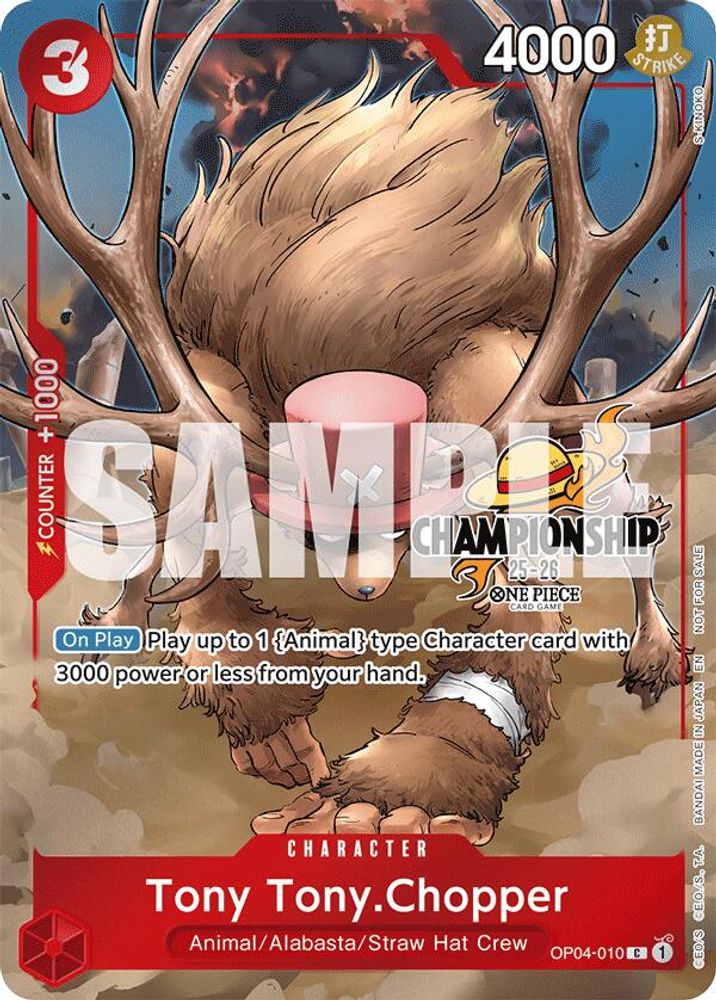 Tony Tony.Chopper [Championship 25-26] OP04-010 One Piece Card Game