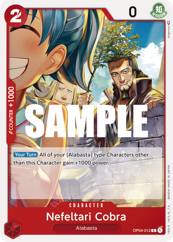 Nefeltari Cobra OP04-012 One Piece Card Game