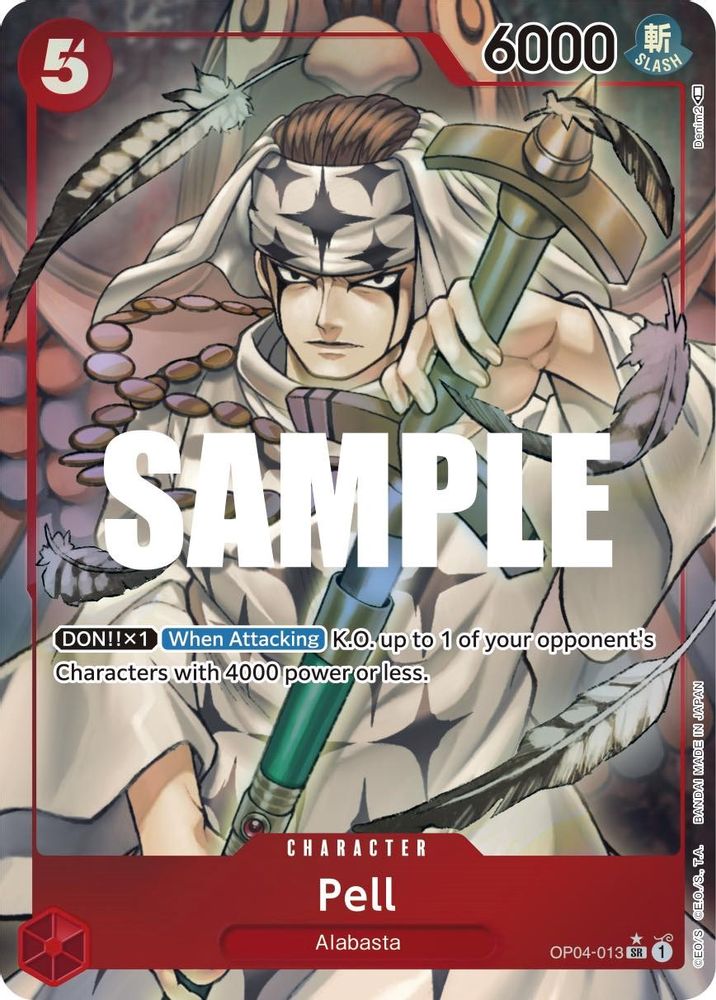 Pell [Alternate Art] OP04-013 One Piece Card Game