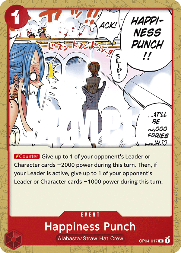 Happiness Punch [Pre-Release] OP04-017 One Piece Card Game