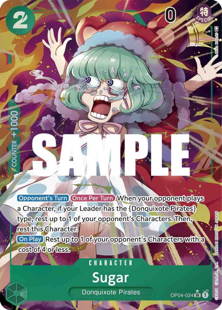 Sugar [Alternate Art] OP04-024 One Piece Card Game