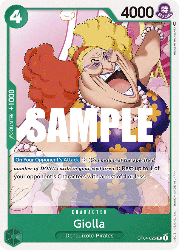 Giolla OP04-025 One Piece Card Game