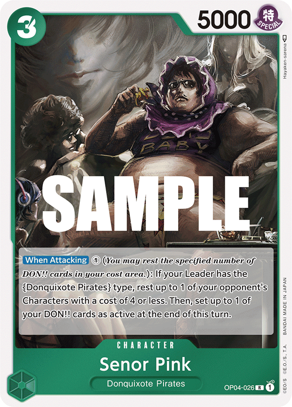 Senor Pink OP04-026 One Piece Card Game