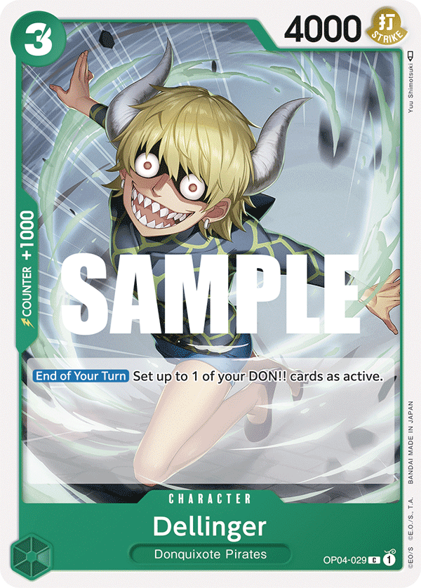 Dellinger OP04-029 One Piece Card Game
