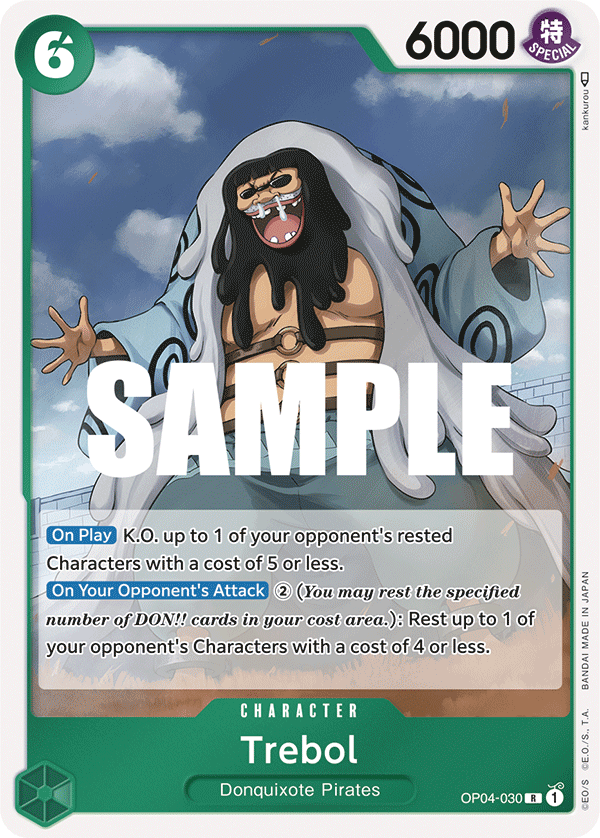 Trebol OP04-030 One Piece Card Game