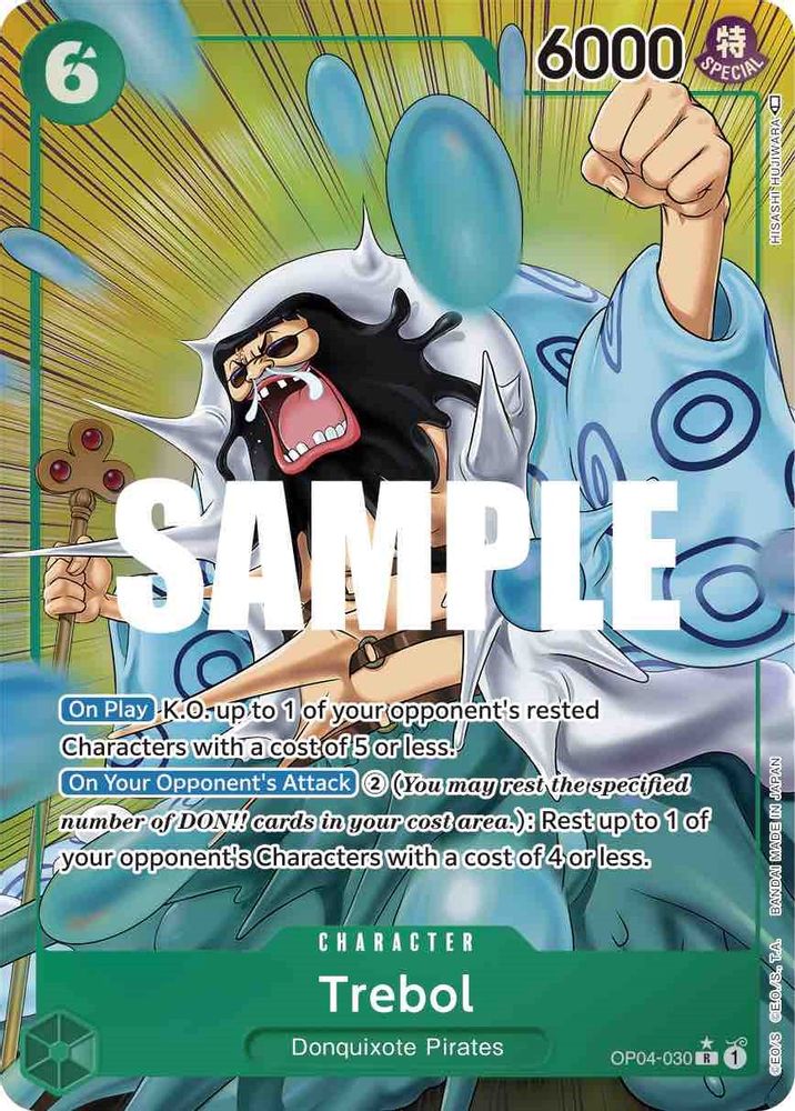Trebol [Alternate Art] OP04-030 One Piece Card Game