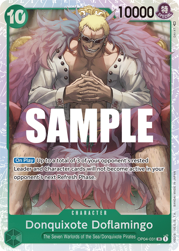 Donquixote Doflamingo [Alternate Art PRB01] OP04-031 One Piece Card Game