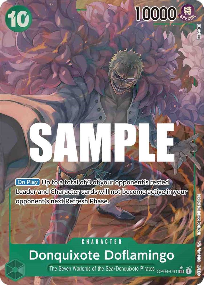 Donquixote Doflamingo [Alternate Art] OP04-031 One Piece Card Game