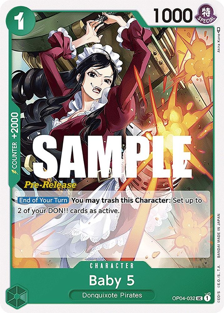 Baby 5 [Pre-Release] OP04-032 One Piece Card Game