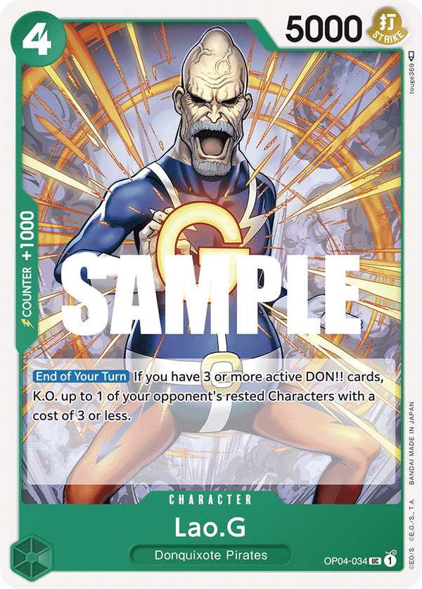 Lao.G OP04-034 One Piece Card Game