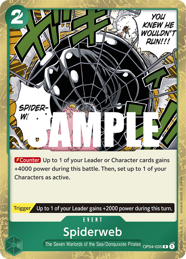 Spiderweb OP04-035 One Piece Card Game