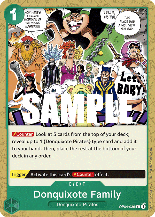 Donquixote Family OP04-036 One Piece Card Game