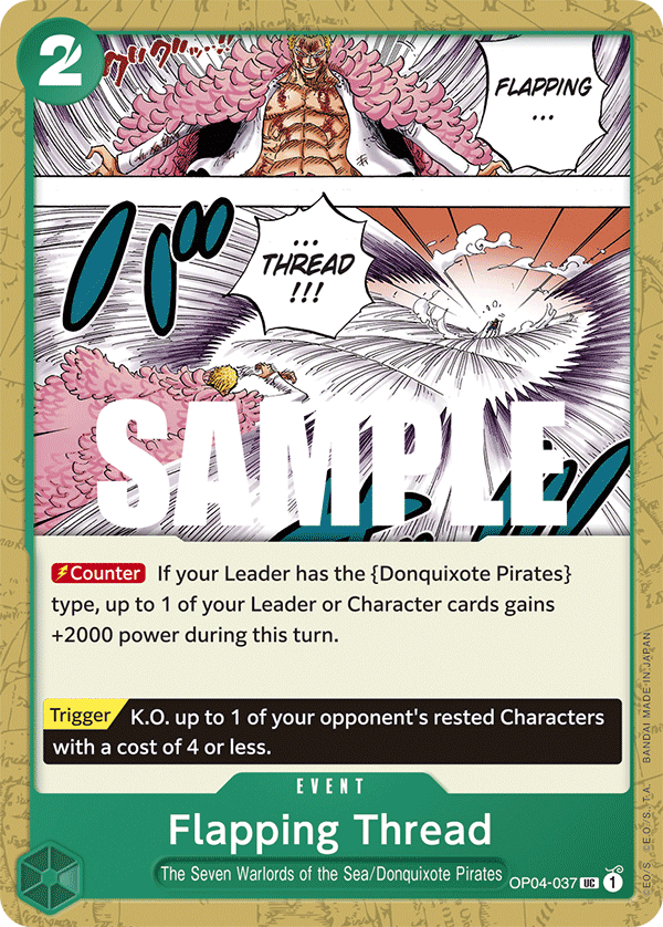 Flapping Thread OP04-037 One Piece Card Game