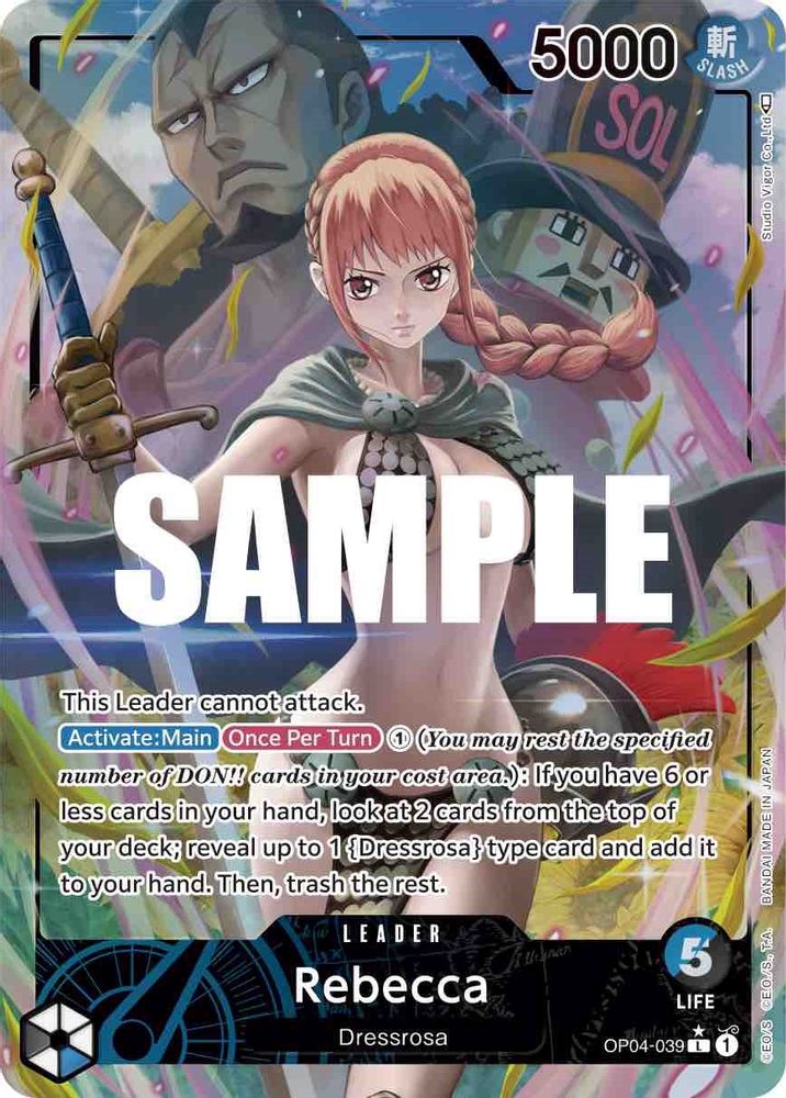 Rebecca [Alternate Art] OP04-039 One Piece Card Game