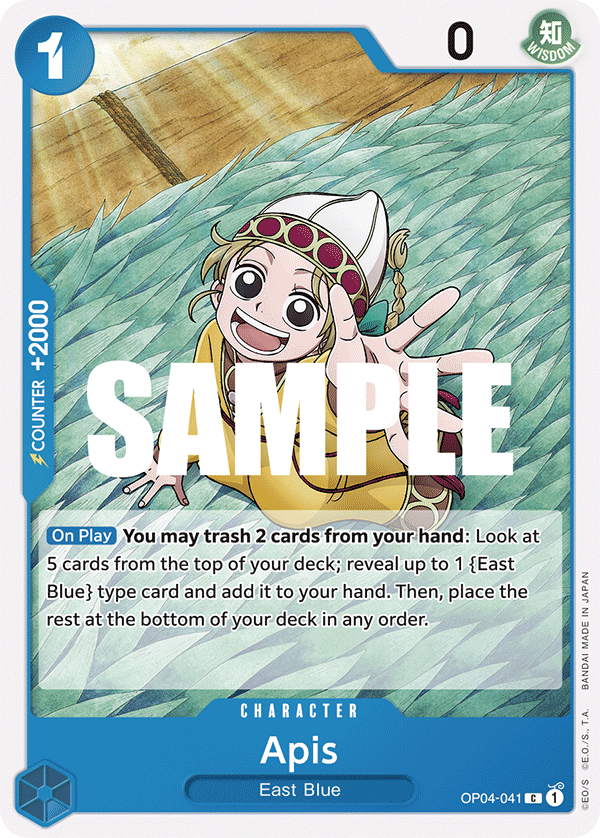 Apis OP04-041 One Piece Card Game