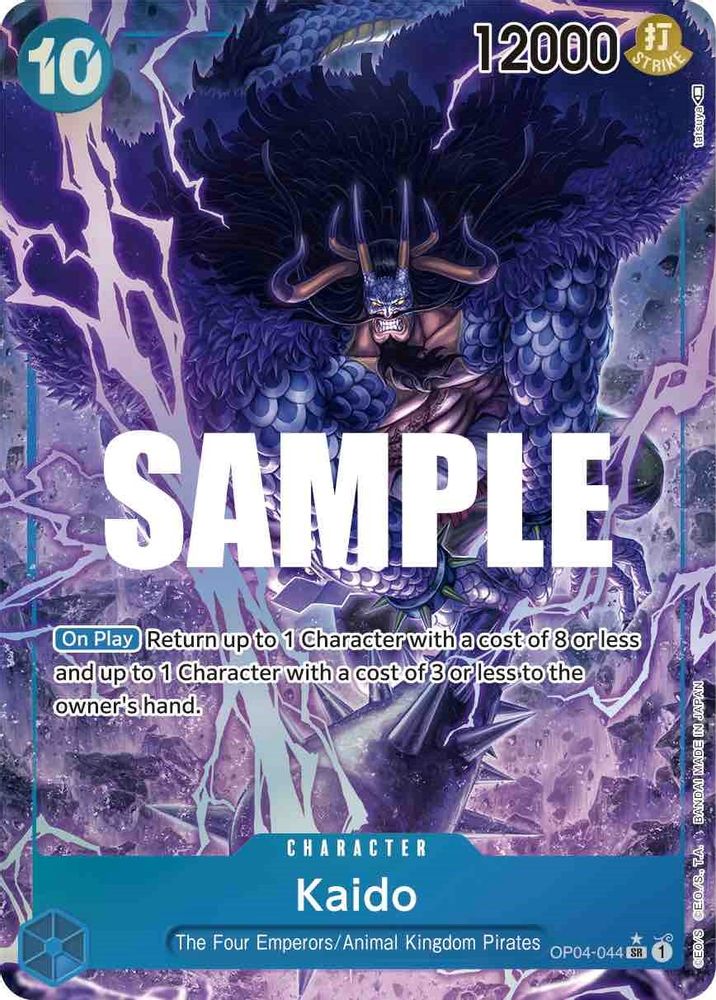 Kaido [Alternate Art] OP04-044 One Piece Card Game