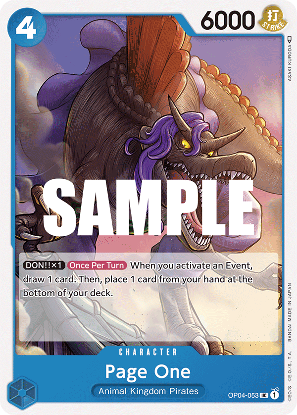 Page One OP04-053 One Piece Card Game