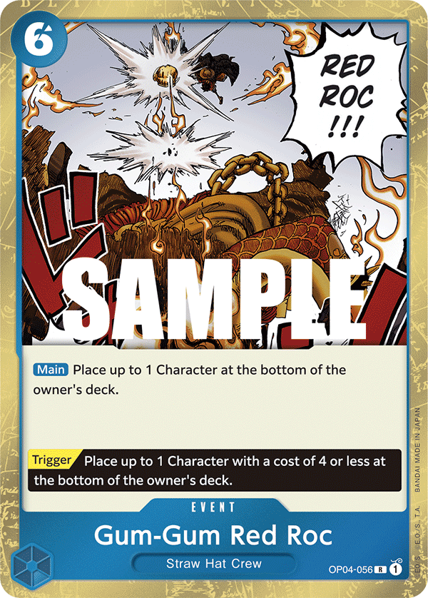 Gum-Gum Red Roc OP04-056 One Piece Card Game