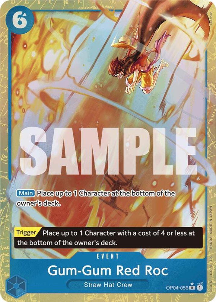 Gum-Gum Red Roc [Alternate Art PRB01] OP04-056 One Piece Card Game