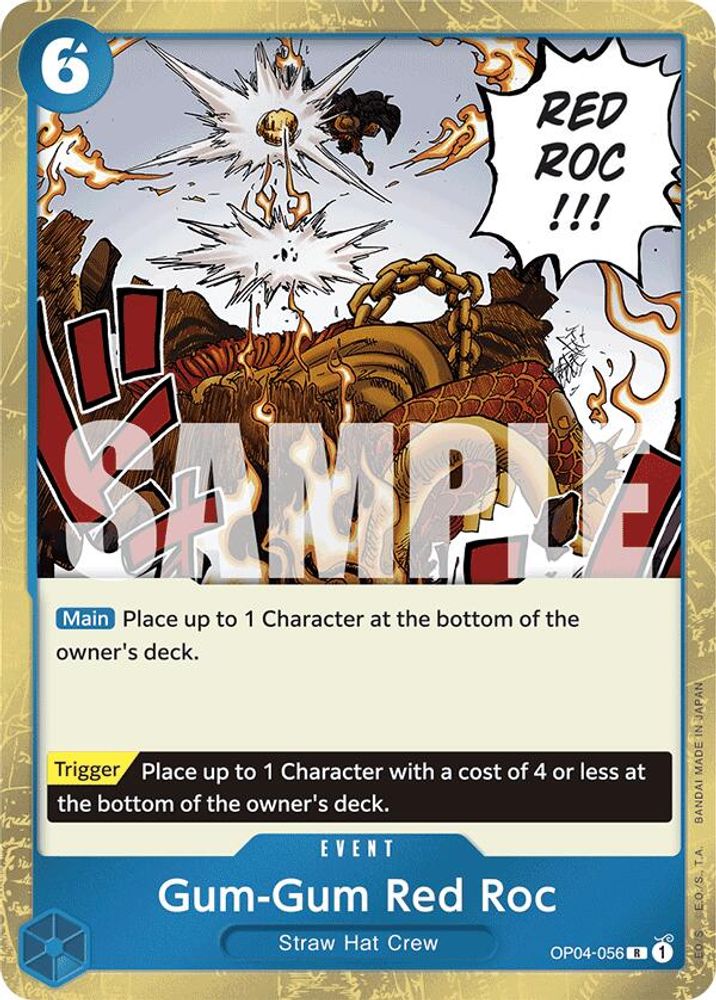 Gum-Gum Red Roc [Jolly Roger PRB01] OP04-056 One Piece Card Game