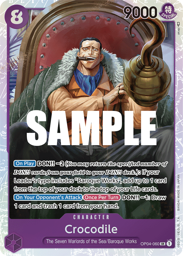 Crocodile OP04-060 One Piece Card Game