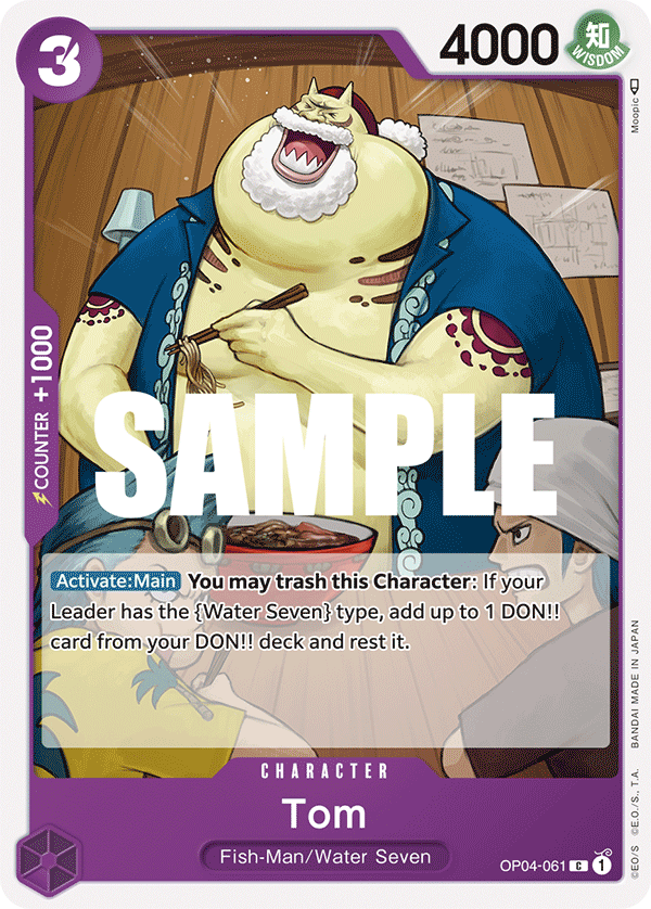Tom OP04-061 One Piece Card Game