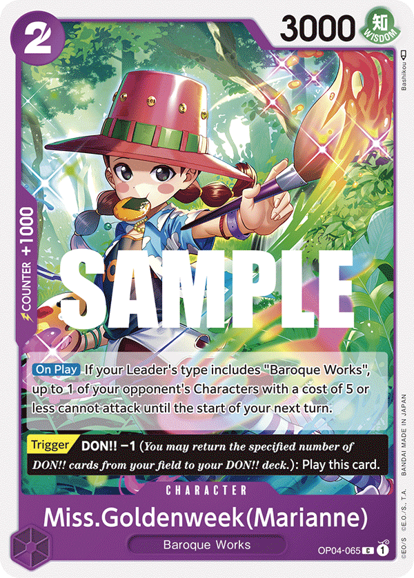 Miss.Goldenweek(Marianne) OP04-065 One Piece Card Game
