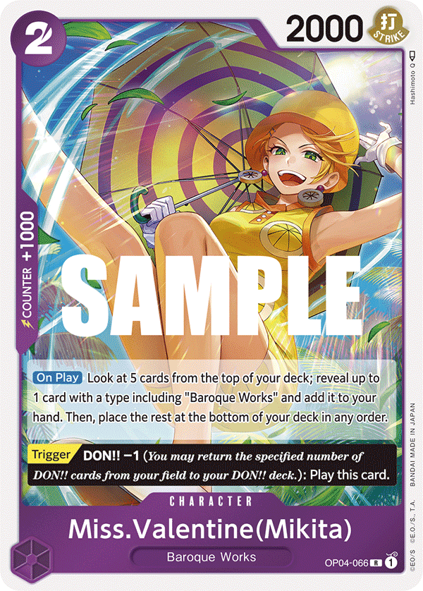 Miss.Valentine(Mikita) OP04-066 One Piece Card Game