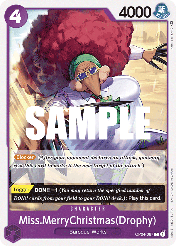 Miss.MerryChristmas(Drophy) OP04-067 One Piece Card Game