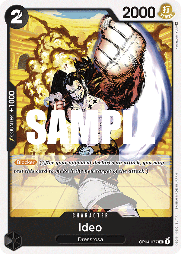 Ideo OP04-077 One Piece Card Game