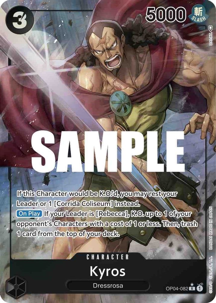 Kyros [Alternate Art] OP04-082 One Piece Card Game