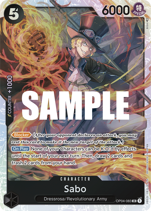 Sabo OP04-083 One Piece Card Game