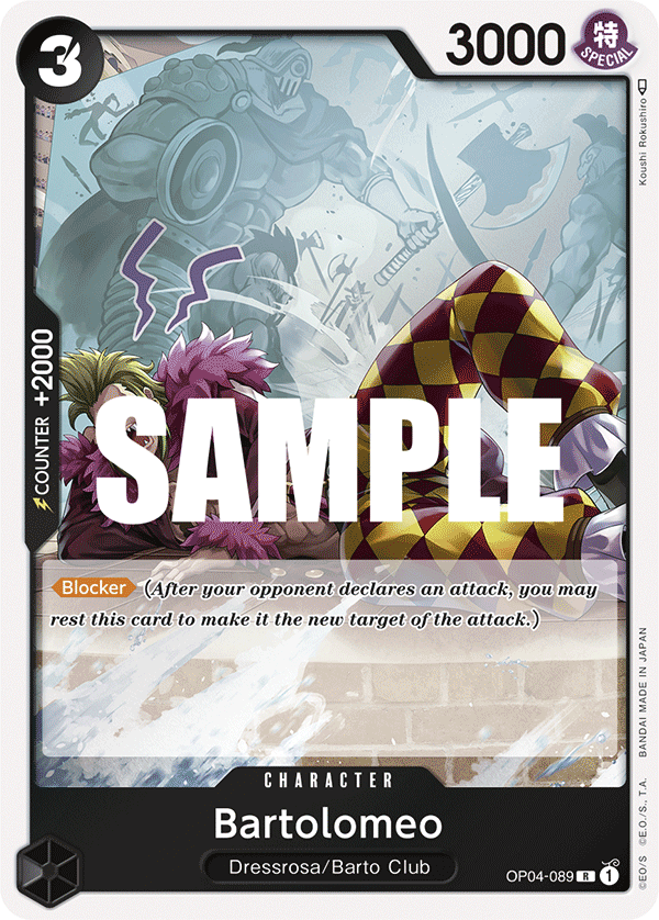 Bartolomeo [Alternate Art PRB01] JP OP04-089 One Piece Card Game