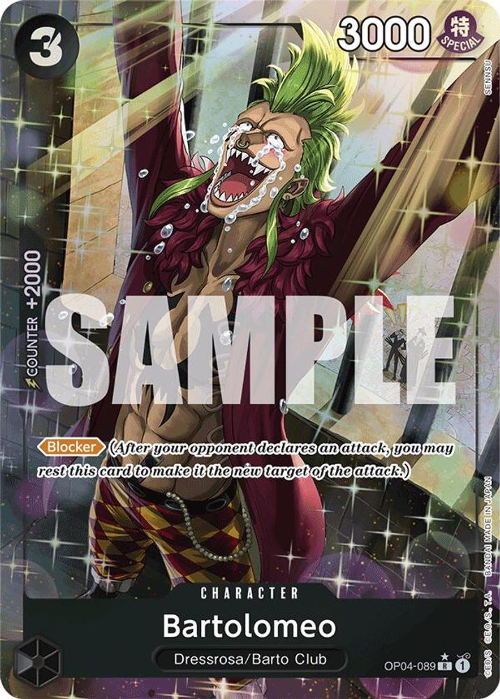 Bartolomeo [Alternate Art PRB01] OP04-089 One Piece Card Game