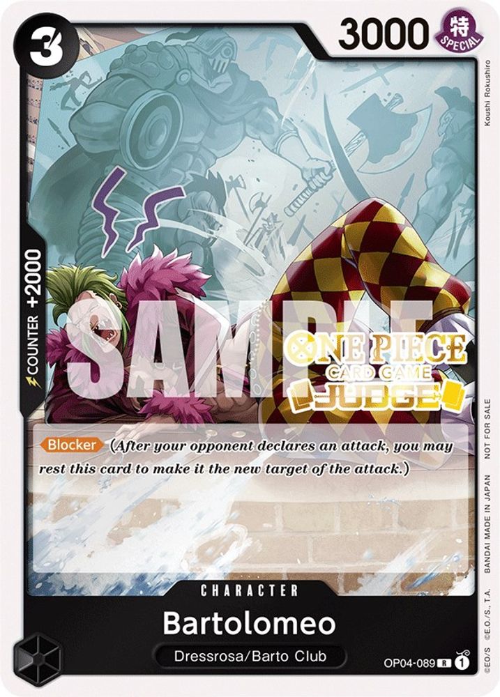Bartolomeo [Judge] OP04-089 One Piece Card Game