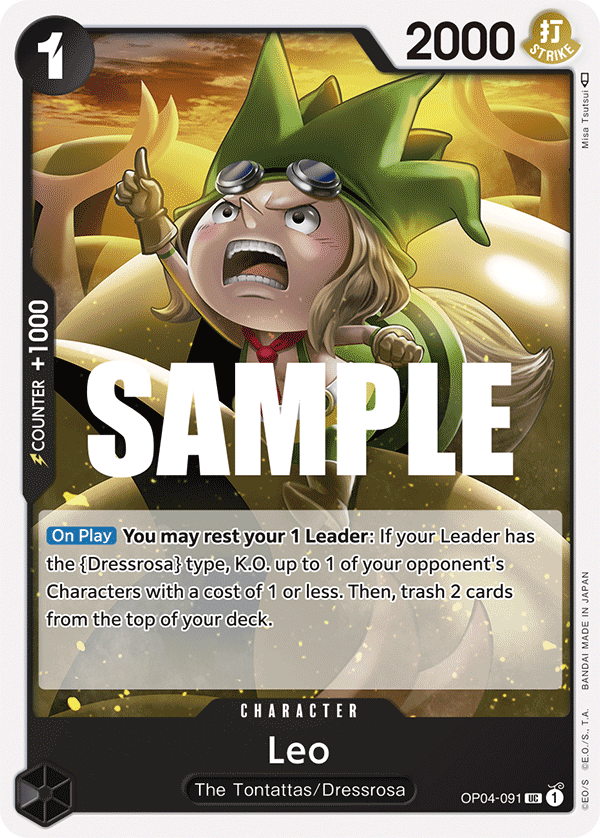 Leo OP04-091 One Piece Card Game