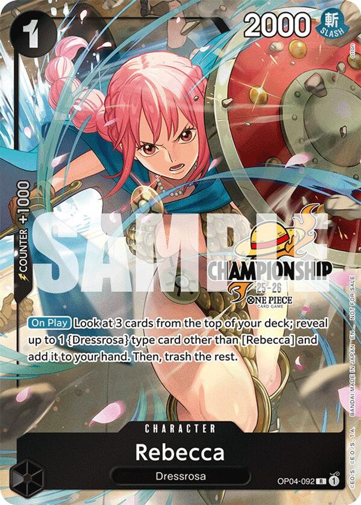 Rebecca [Championship 25-26] OP04-092 One Piece Card Game