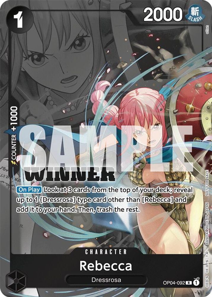 Rebecca [Winner] OP04-092 One Piece Card Game