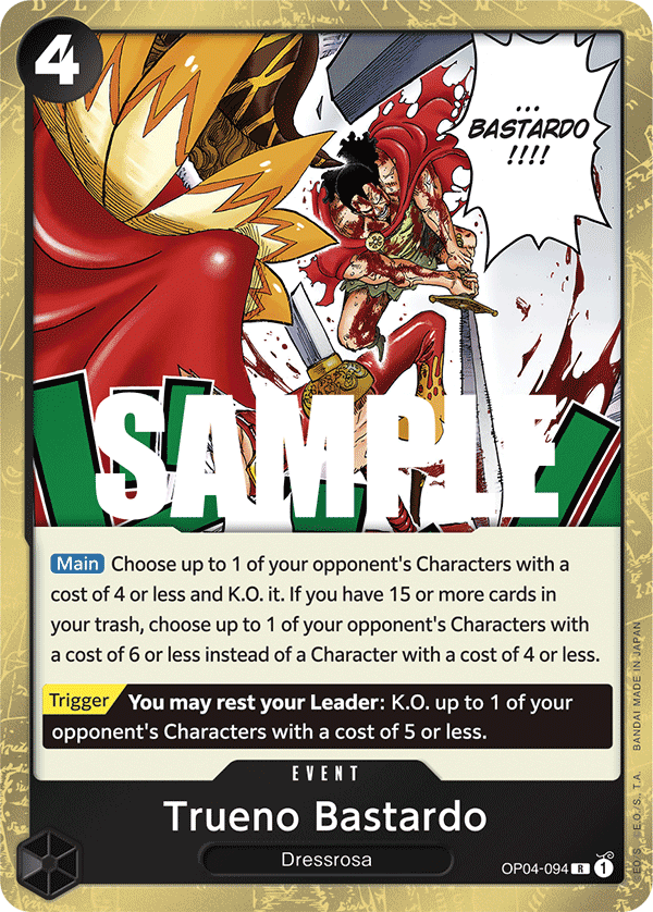 Trueno Bastardo OP04-094 One Piece Card Game